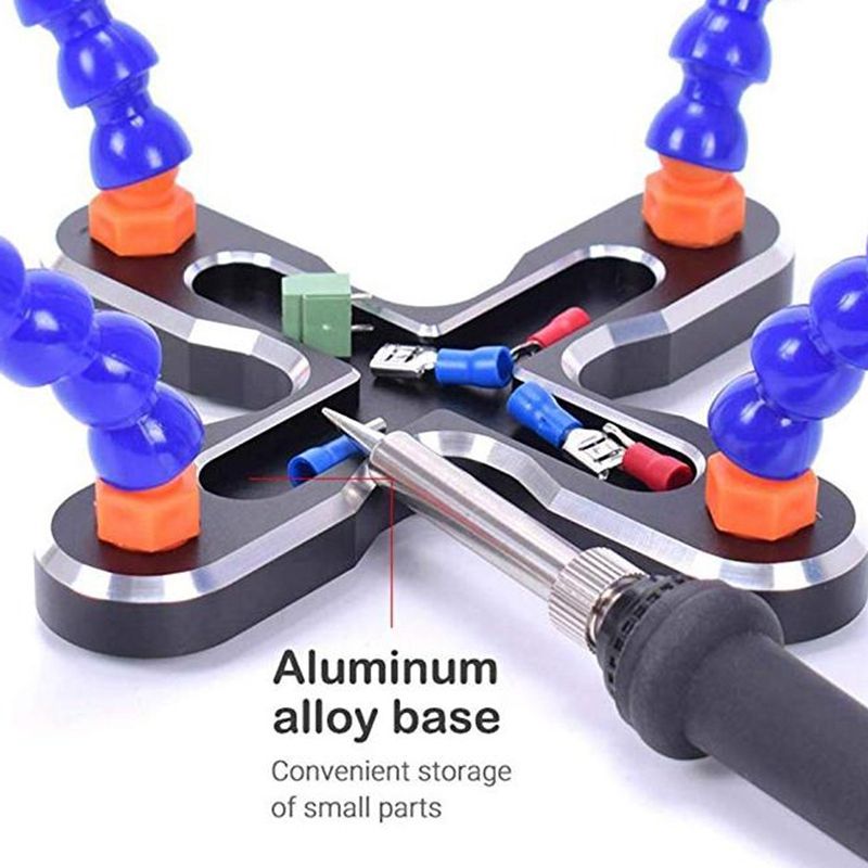 Diy Soldering Third Hand 4Pc Flexible Arms Welding Helping