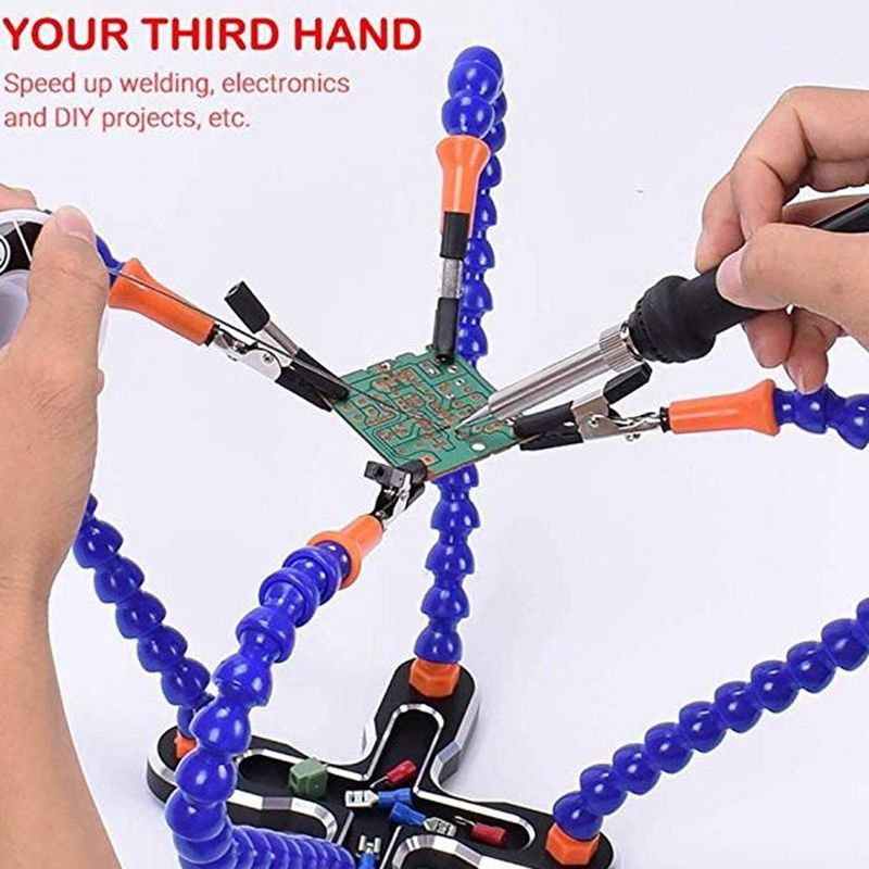 Diy Soldering Third Hand 4Pc Flexible Arms Welding Helping