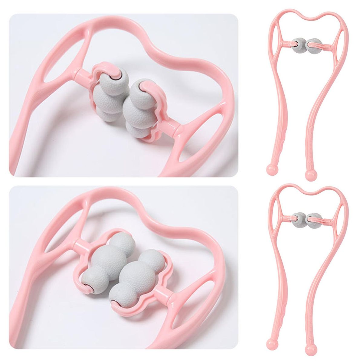 Six Wheel Massager Six Ball Wheel Body Massager Pink