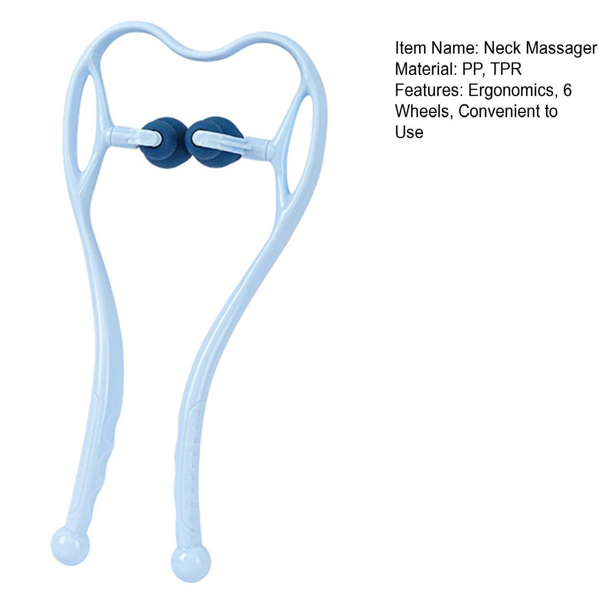 Six Wheel Massager Six Ball Wheel Body Massager Blue