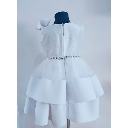 White Star Party Dress For Girls