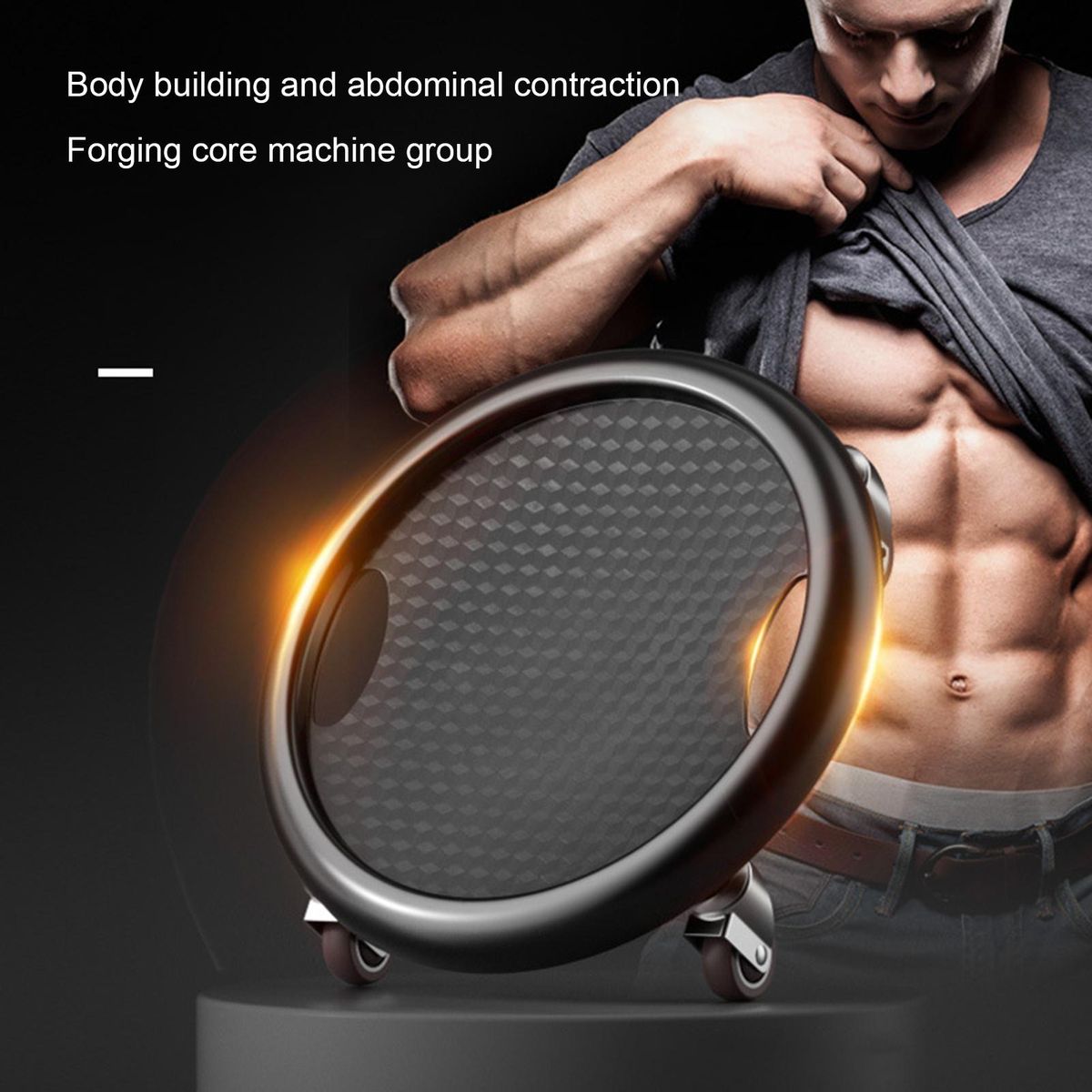 Abdominal Wheel Abs Workout Core Training Wheel Black