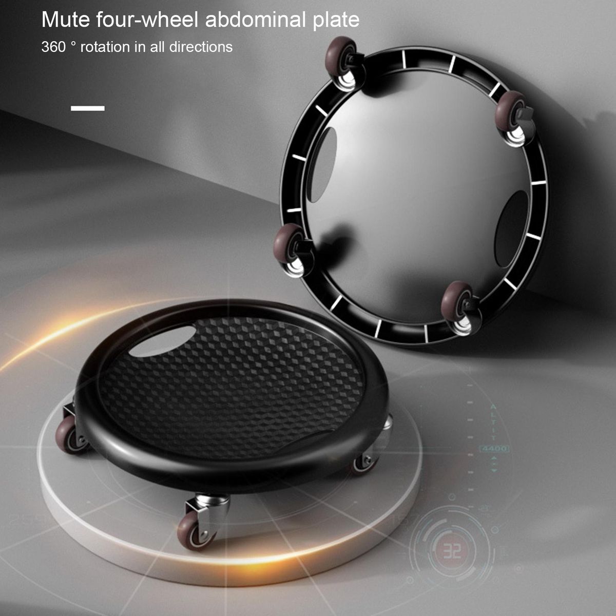 Abdominal Wheel Abs Workout Core Training Wheel Black