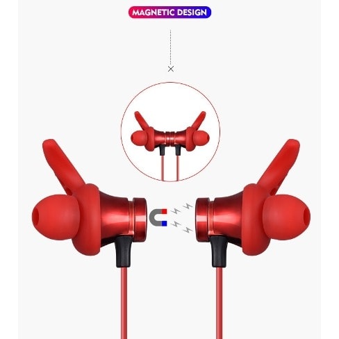 In-ear Neckband Mic Tf Card Support Magnetic Earphones