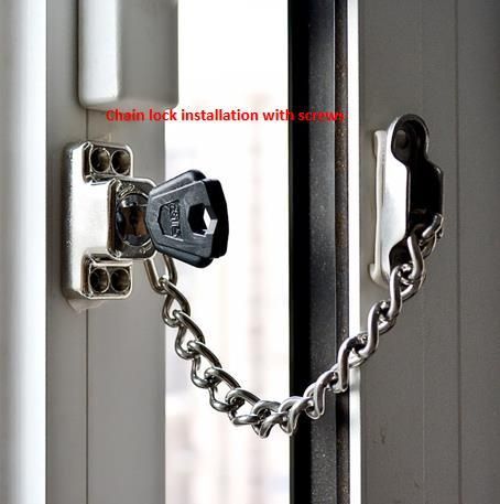 Adjustable Sliding Window Lock Aluminum Window Door Picture Frame Lock with Key for Home and Office