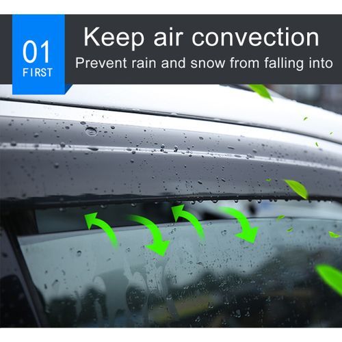 FASCINATING 2003-2006 TOYOTA COROLLA RAIN/SUN SHADE VISOR-black
