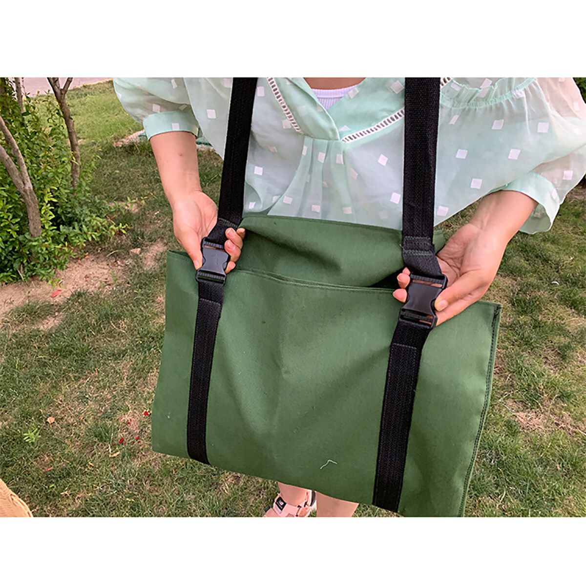 Fruit Picking Apron, Canvas Garden Fruit Picking Bag, Harvest Garden Apron With A Cross Strap To Release Your Hands, Vegetable Garden Picking Apron Can Load-Bearing 10KG Fruit