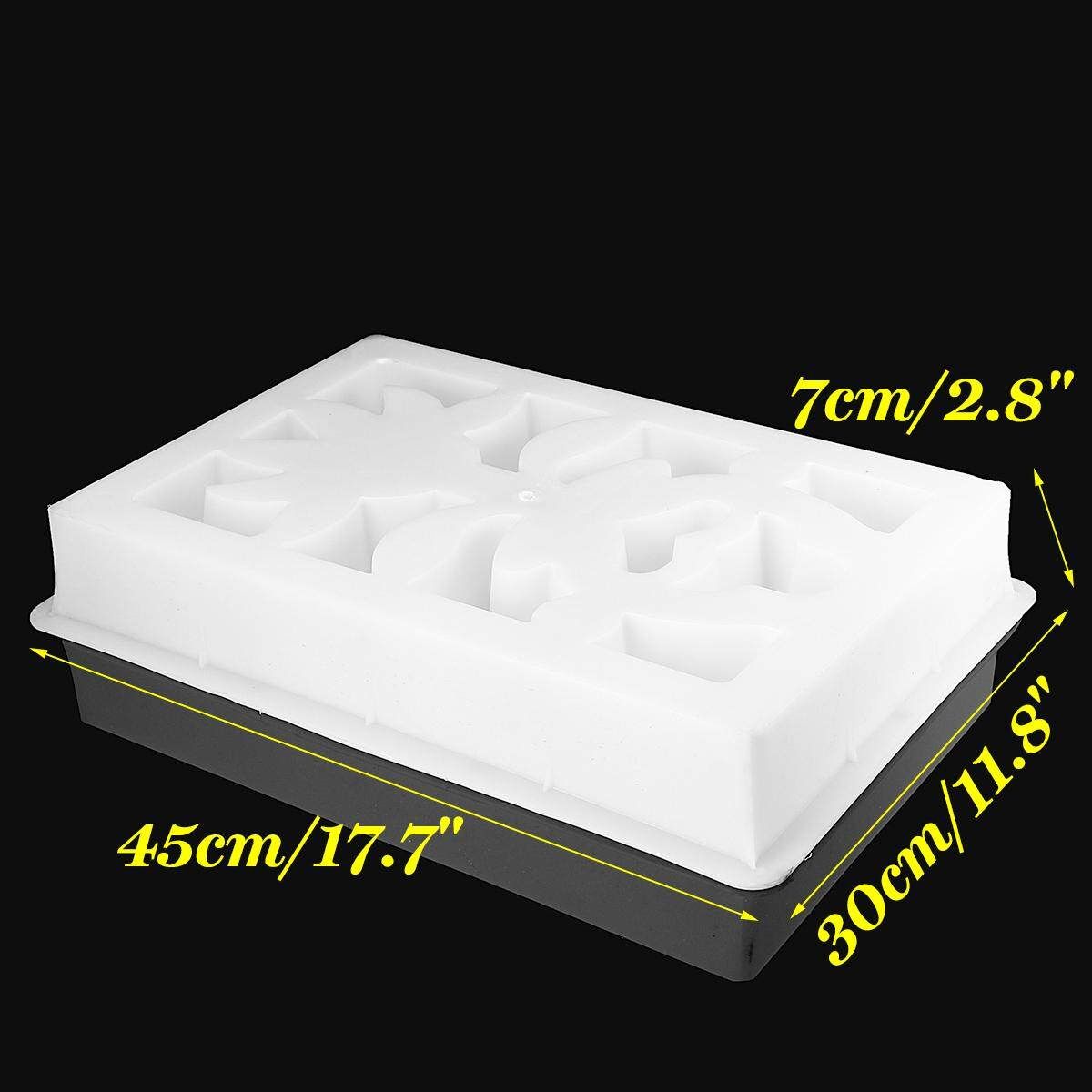 New Antique Window Flower Cemen Brick Plastic Mould Concrete Pool Fence 45*32cm