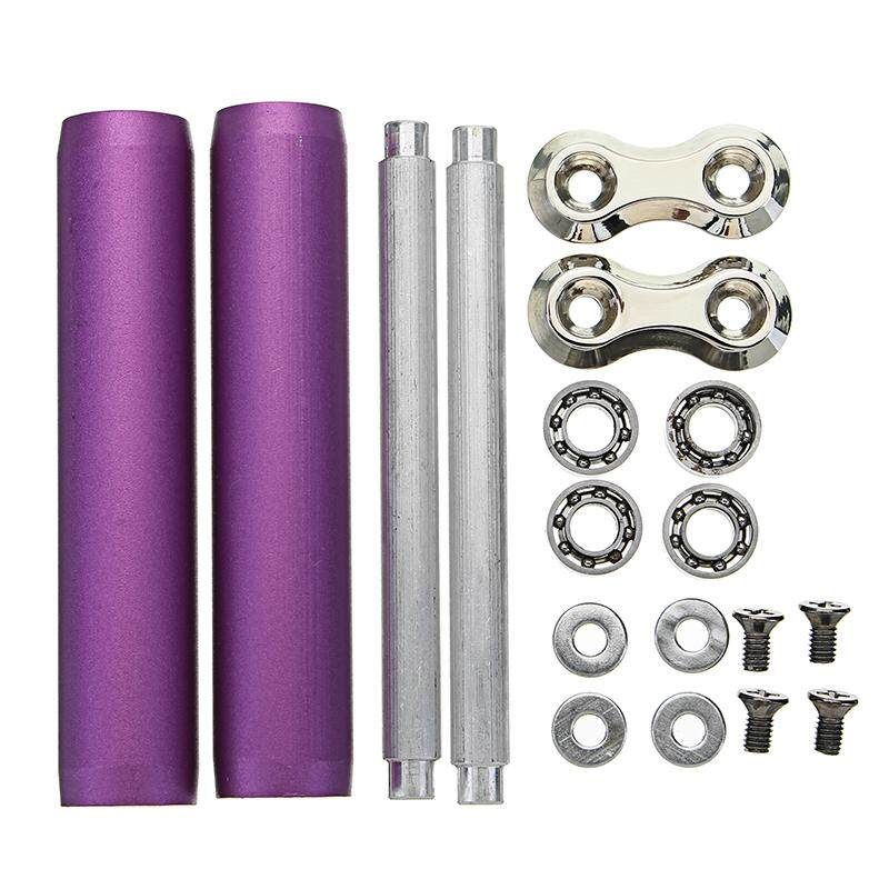 Cool Aluminum Alloy Hand Massager Rotating Wheel For Kids Families Reduce Stress Toys Violet