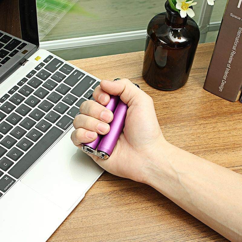 Cool Aluminum Alloy Hand Massager Rotating Wheel For Kids Families Reduce Stress Toys Violet