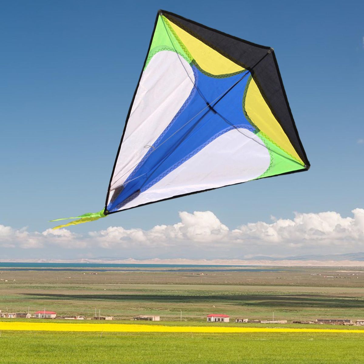 Rainbow Fly Kites With String Durable Rhombus Kite For