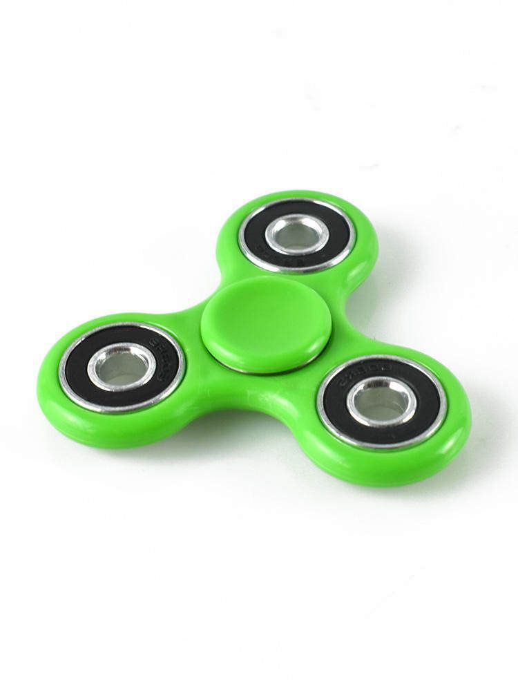 Hand Spinner Tri Fidget Ceramic Ball Desk Toy Gyro Spinner EDC Stocking Stuffer Kids Adult White+Green Multicolor