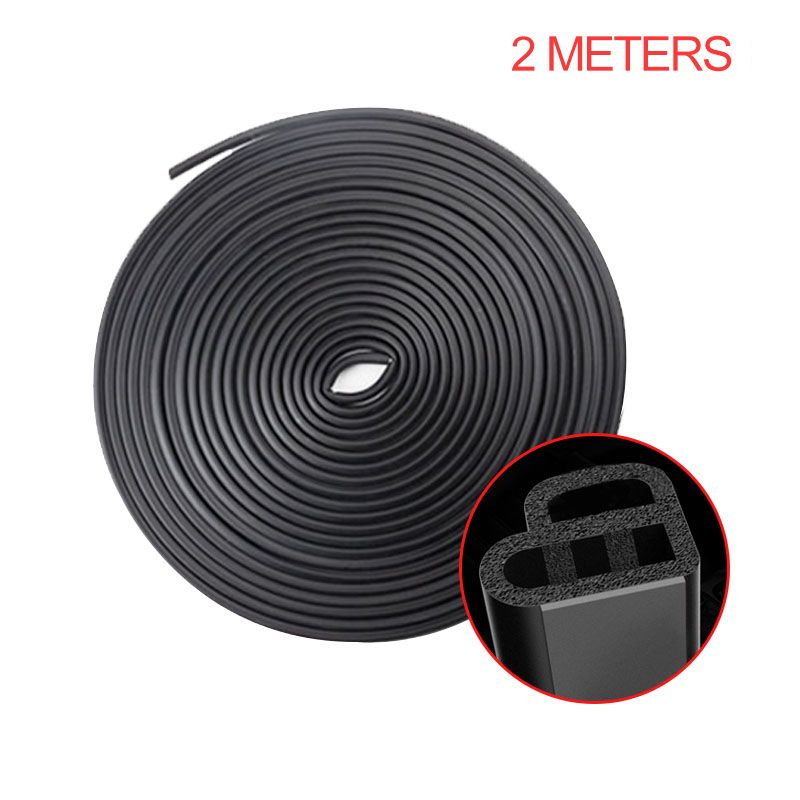 Car Door Seal Strip Rubber Soundproof Dustproof Sealing Sticker Weather Stripping Noise Reduction Universal For Full Car Body-Fillers, Adhesives