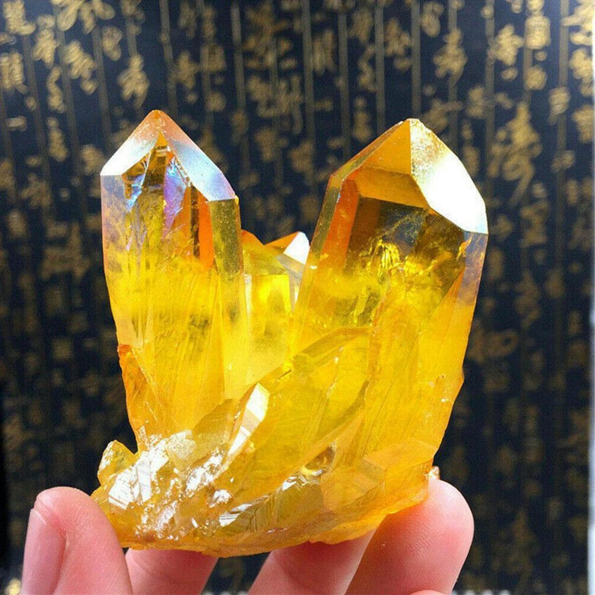 Natural Citrine Crystal Original  Degaussing  Fish Tank  Feng Shui Small Ornaments