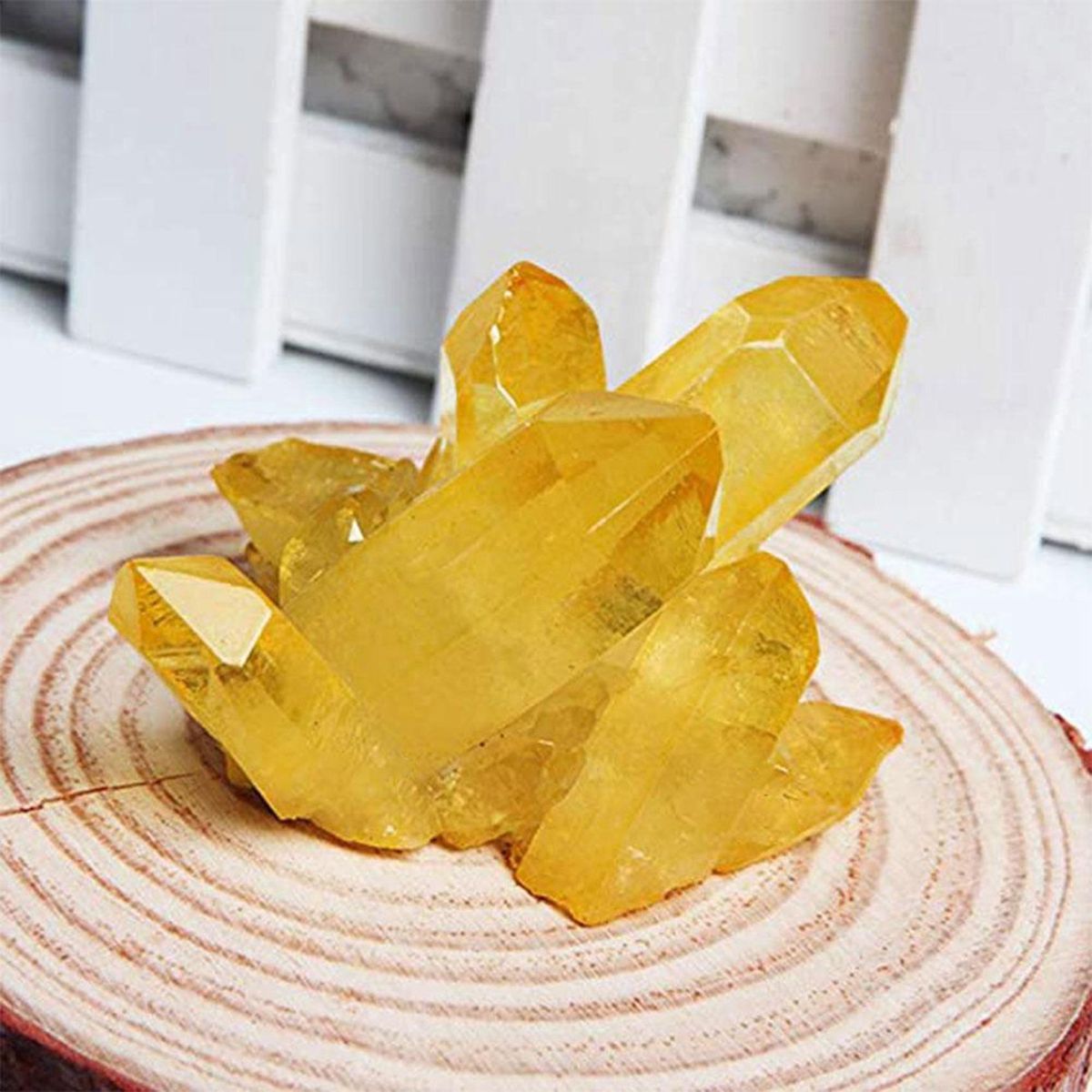 Natural Citrine Crystal Original  Degaussing  Fish Tank  Feng Shui Small Ornaments