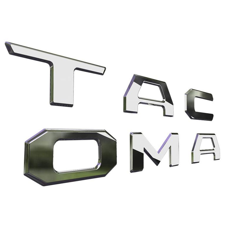 3d Raised Tailgate Insert Letters Emblem For Toyota Tacoma