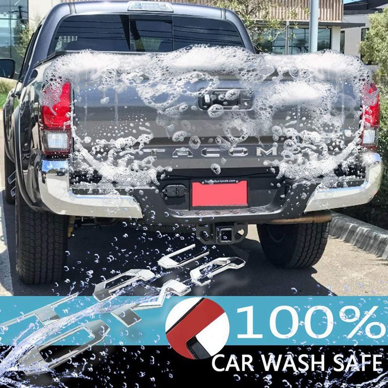 3d Raised Tailgate Insert Letters Emblem For Toyota Tacoma