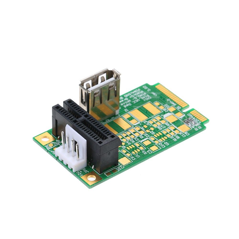 Mini PCIe To PCI Express 4x 8x 16x Slot Riser Card Adapter