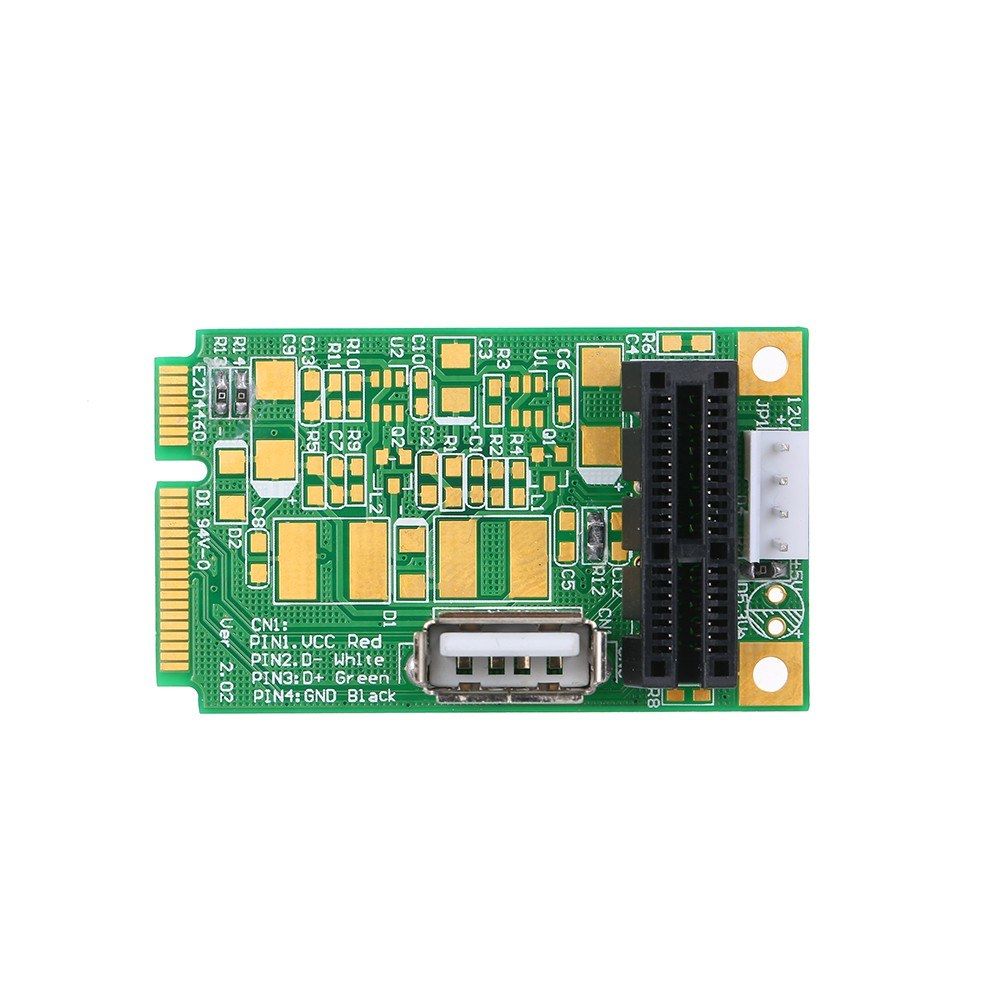 Mini PCIe To PCI Express 4x 8x 16x Slot Riser Card Adapter