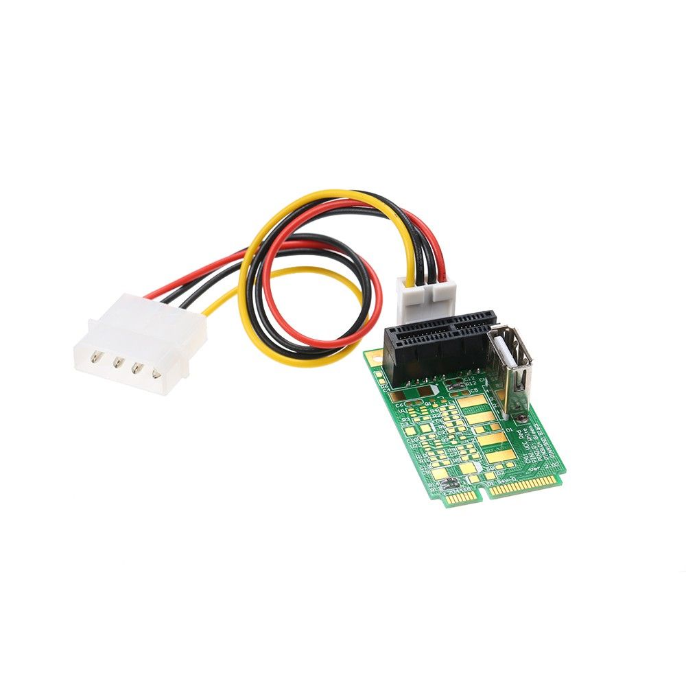 Mini PCIe To PCI Express 4x 8x 16x Slot Riser Card Adapter