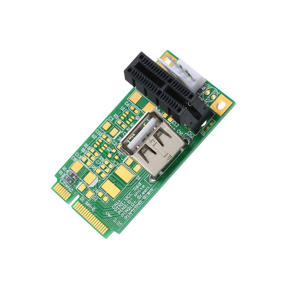 Mini PCIe To PCI Express 4x 8x 16x Slot Riser Card Adapter