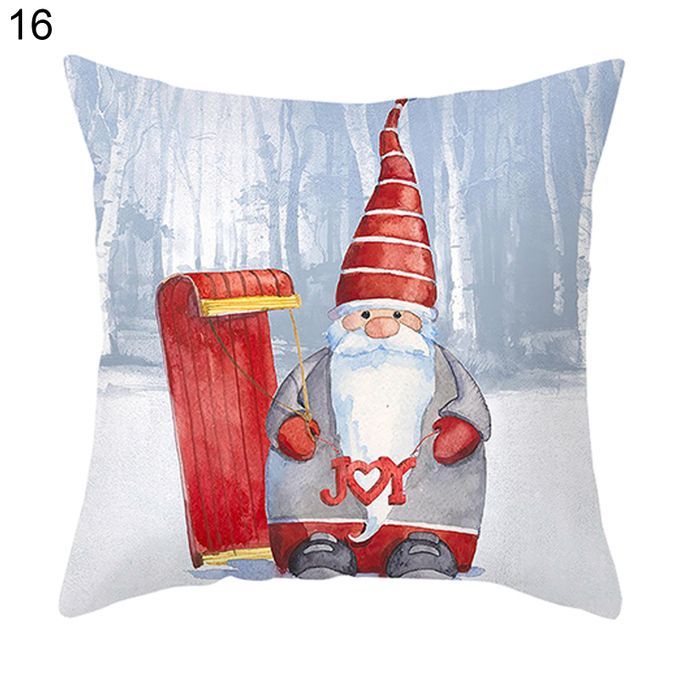 Pillow Case Faceless Gnome Pattern Easy To Stuff Polyester-