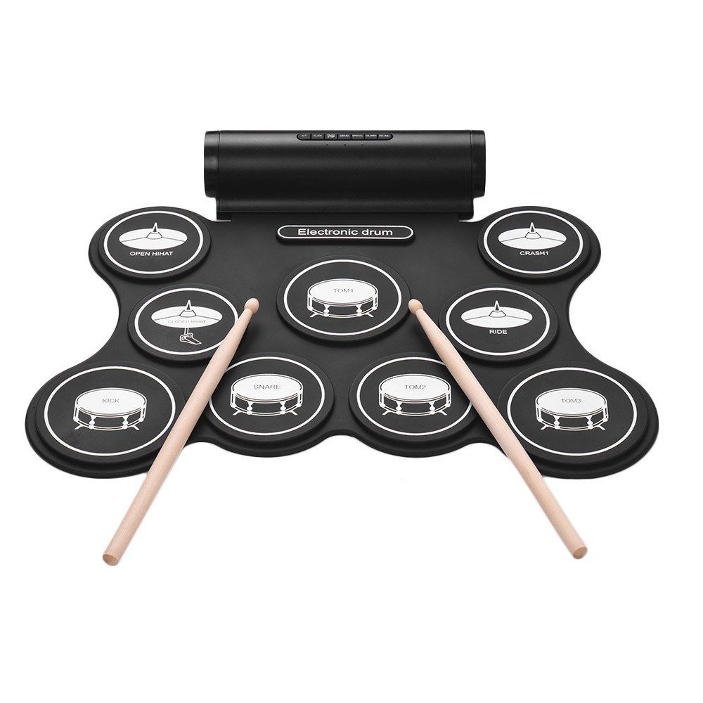 Portable Stereo Digital Electronic Roll Up Drum Kit 9