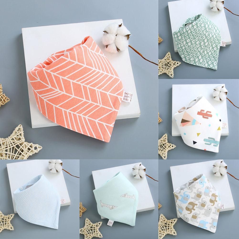 2PCS baby bandana bibs dribble bibs