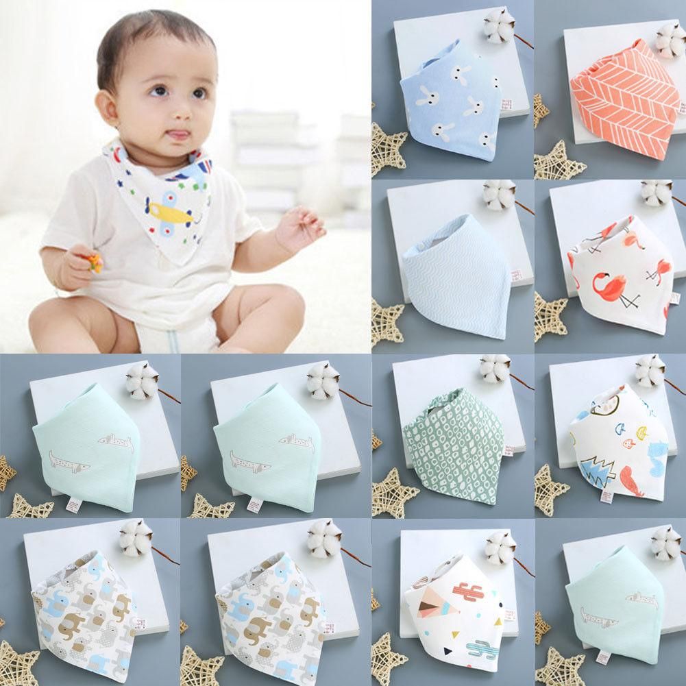 2PCS baby bandana bibs dribble bibs