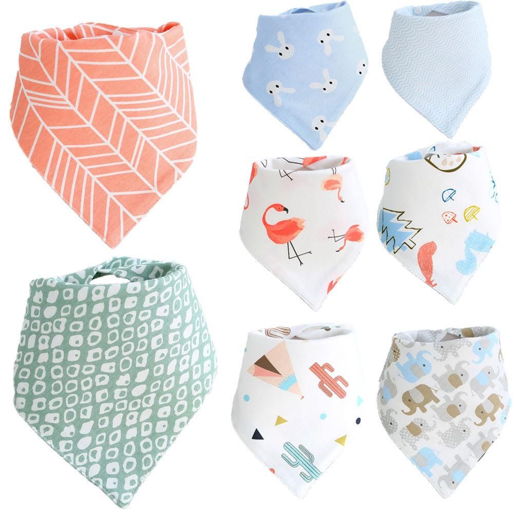 2PCS baby bandana bibs dribble bibs
