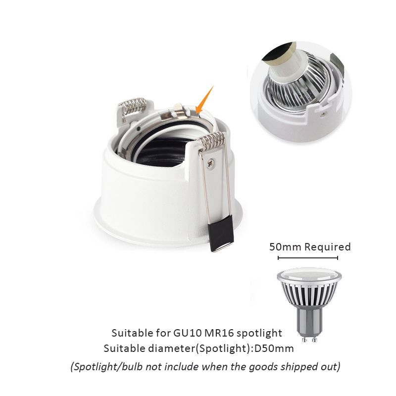 LED Spot Downlight GU10 Fitting Anti Glare Led Ceiling