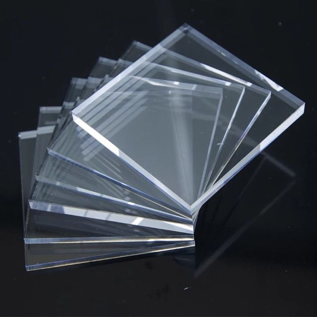 5Pcs Transparent Color Square Plexiglass Acrylic Plate Plastic 4mm Thick Laser Cut