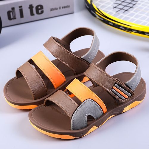 Boys Sandals For Kids Shoes Summer Children Beach Shoes Mixed Color Casual Sandals Rubber Anti-slip Outdoor Girls Sports Sandals