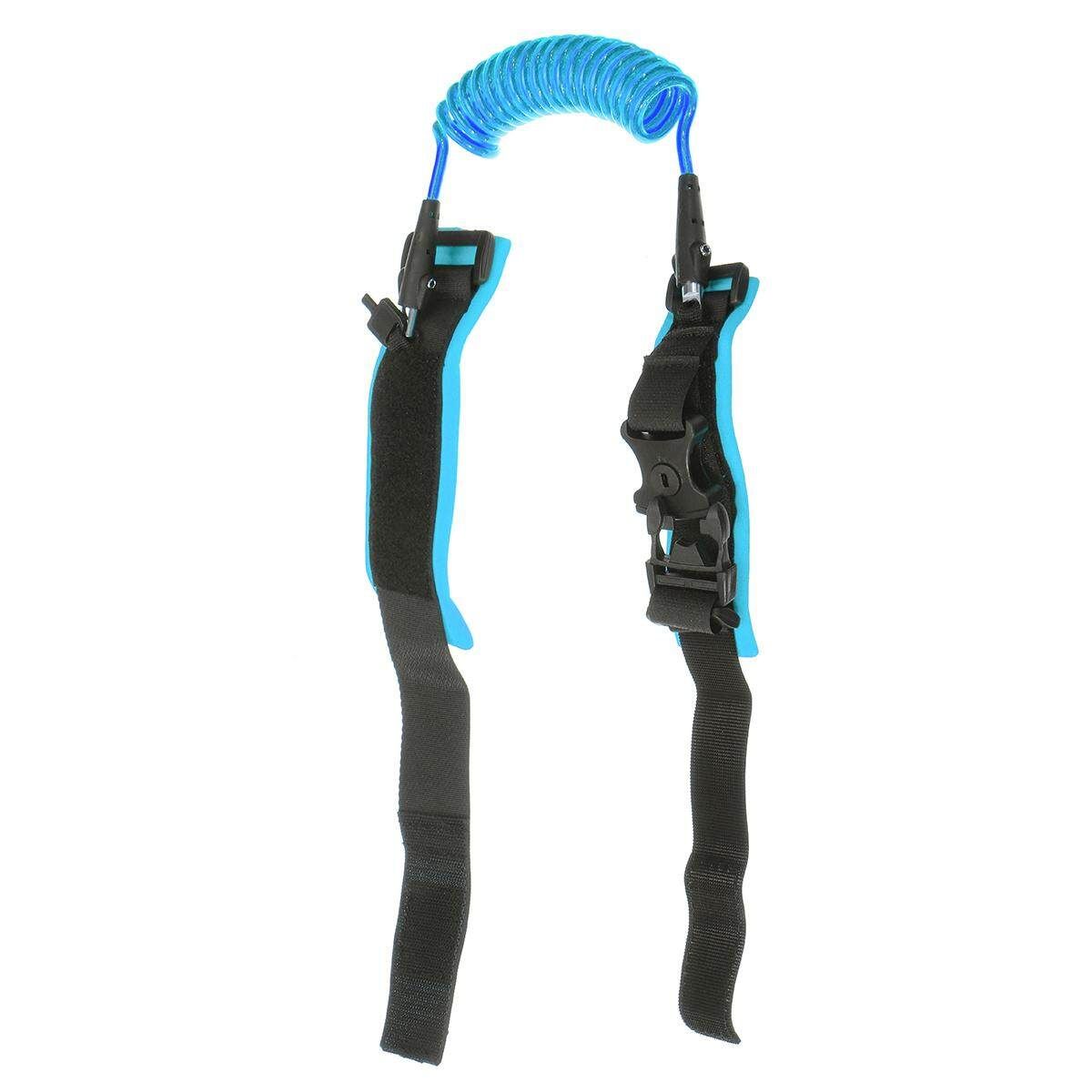 1.5m Kids Baby Harness Anti-Lost Wrist Band Child Safety Strap Waist Leash With Lock Blue 1.5 M Lock