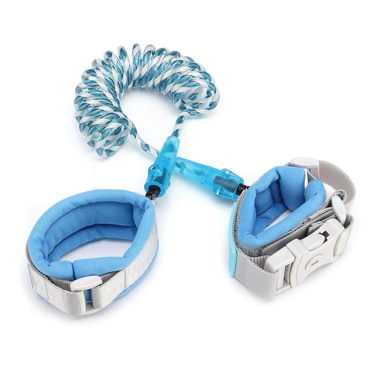 1.5M Kids Safety Rope Lock Anti-lost Night Reflective Harness Wristband Child Leash Blue