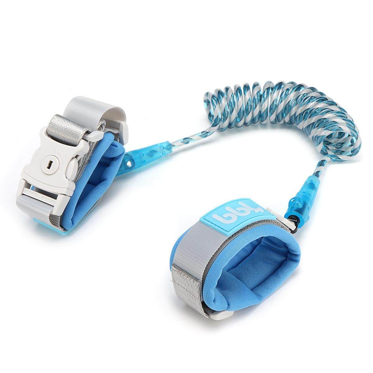 1.5M Kids Safety Rope Lock Anti-lost Night Reflective Harness Wristband Child Leash Blue