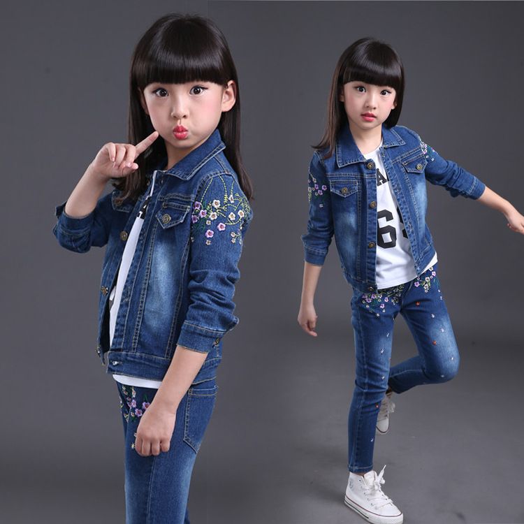 Girl Cowboy Leisure Suit Girl  Jacket+Pants