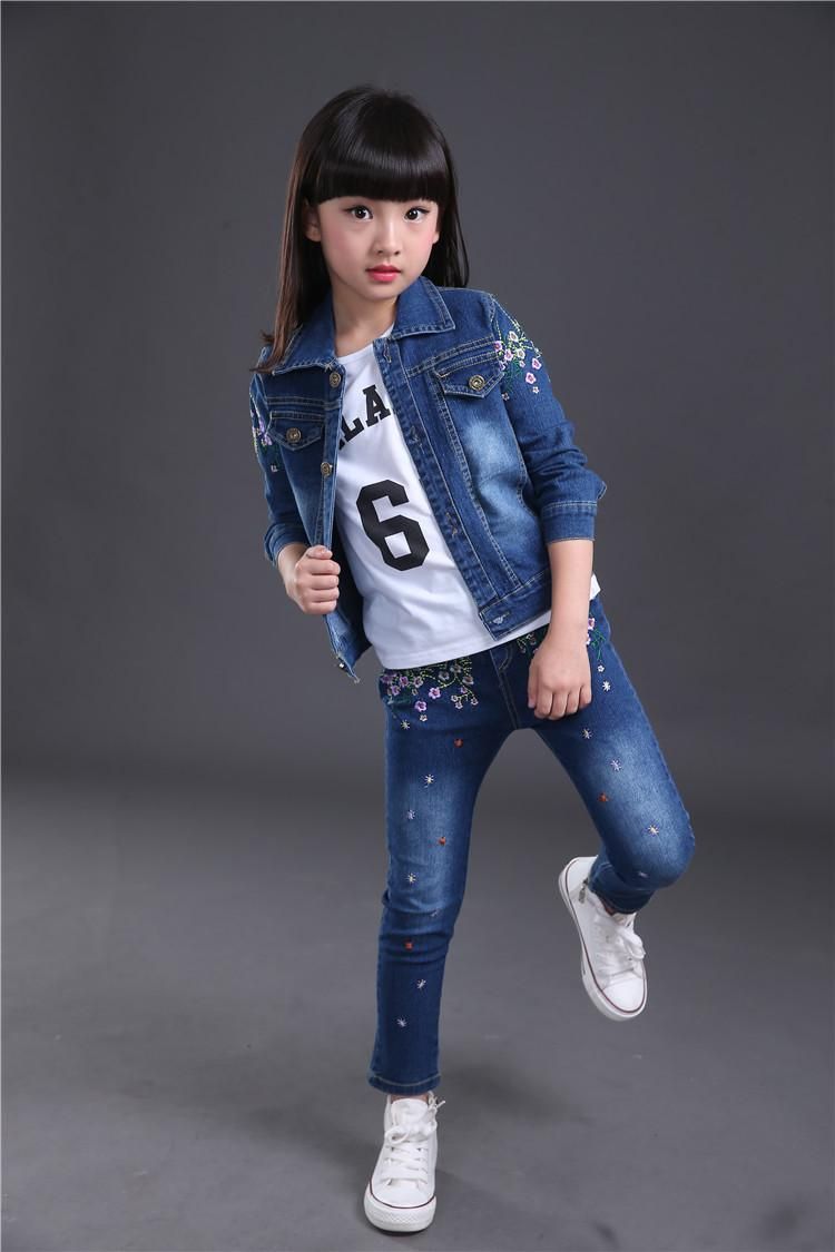 Girl Cowboy Leisure Suit Girl  Jacket+Pants