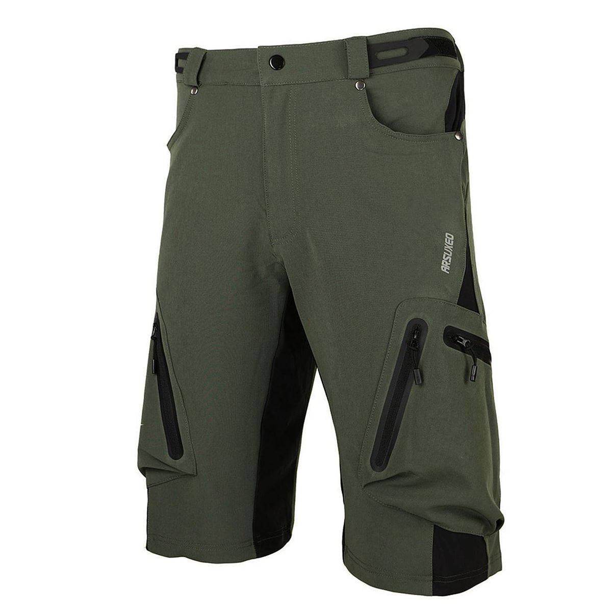 Baggy Shorts Cycling Biking Pants Breathable Sports Loose Fit Shorts Outdoor Casual Cycling Running Clothes with Zippered Pockets