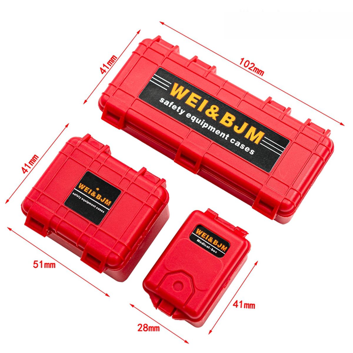 3Pcs  Mini Toolbox Trunk Decoration Accessories Replacement