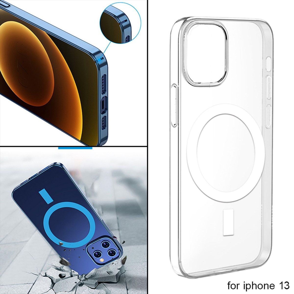 Phone Case Lightweight Thin Scratch Resistant Clear Transparent 13