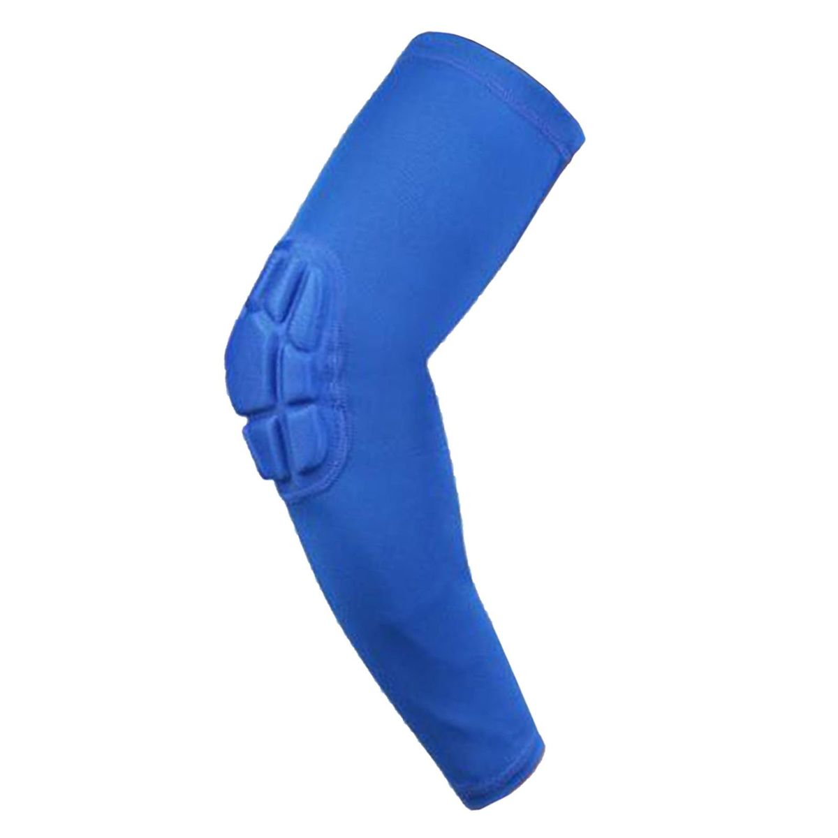 1PC Elbow Pad Crashproof AntiSlip Stretchy Padded Arm Sleeve Blue M