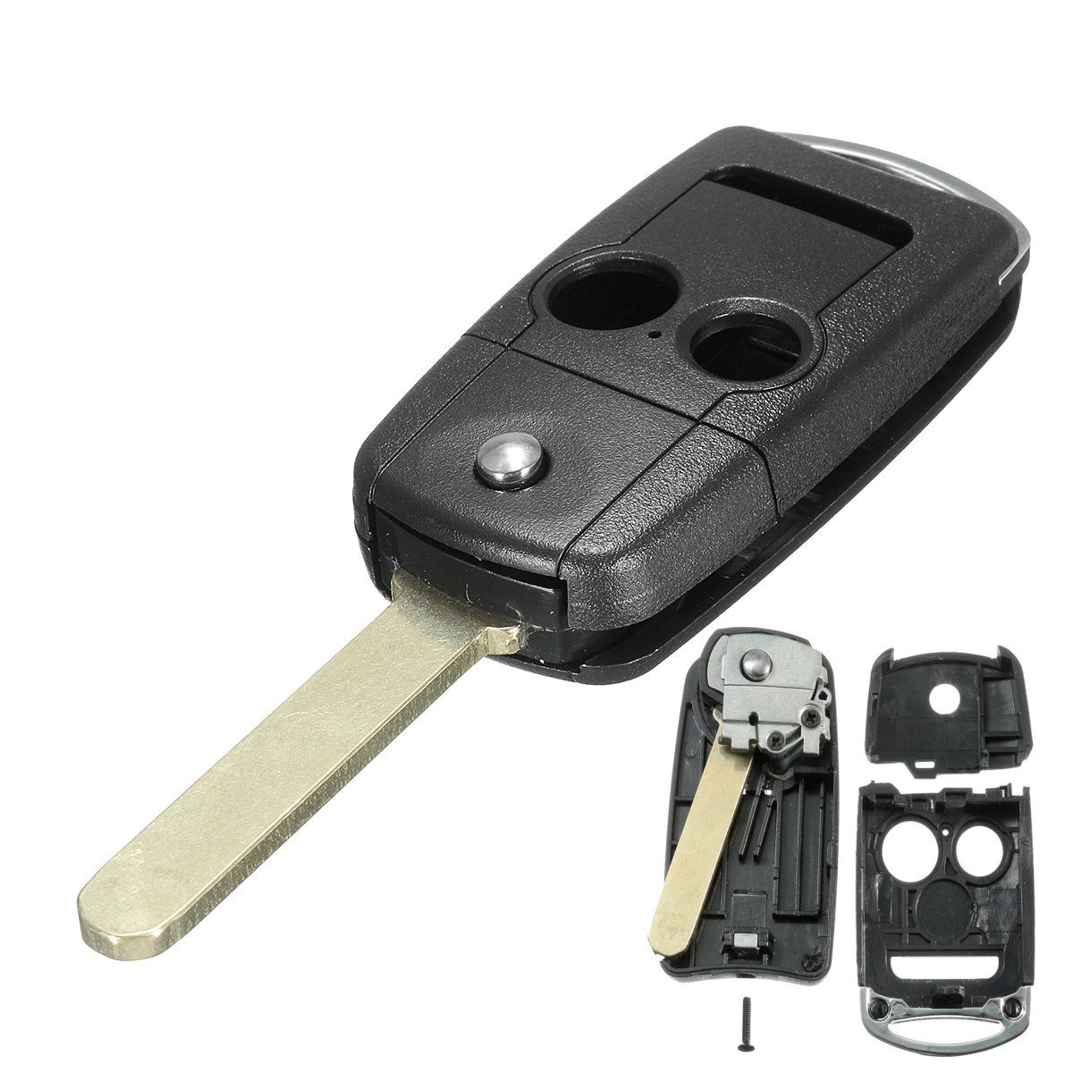 Buttons Folding Remote Key Shell Case Fob For Acura TL TSX MDX RDX ZDX
