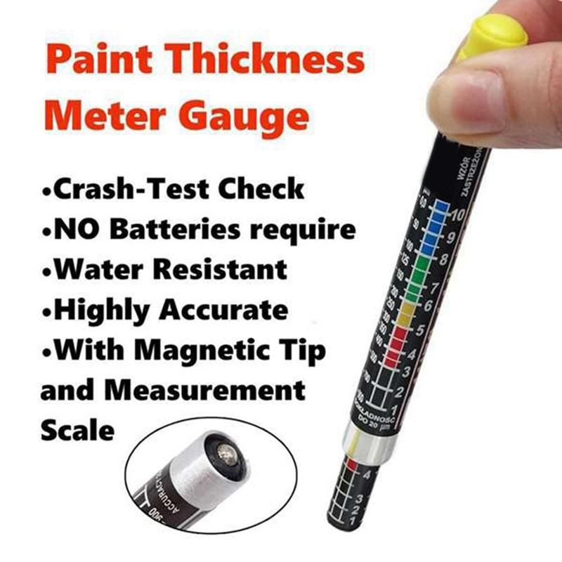 2 PCS Car Paint Thickness Tester Gauge for Car Tool Crash