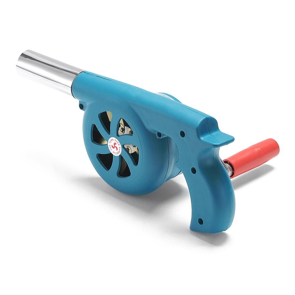 Outdoor Cooking Hand Blower Portable Barbecue Blower Compact Szie Fire Blower Combustion Air Blower Camping Hiking Picnic Make-a-Fire Equipment