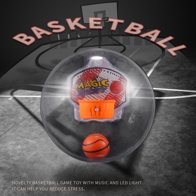 Electronic Basketball Game Reduce Stress Shoot Toys With LED And Music