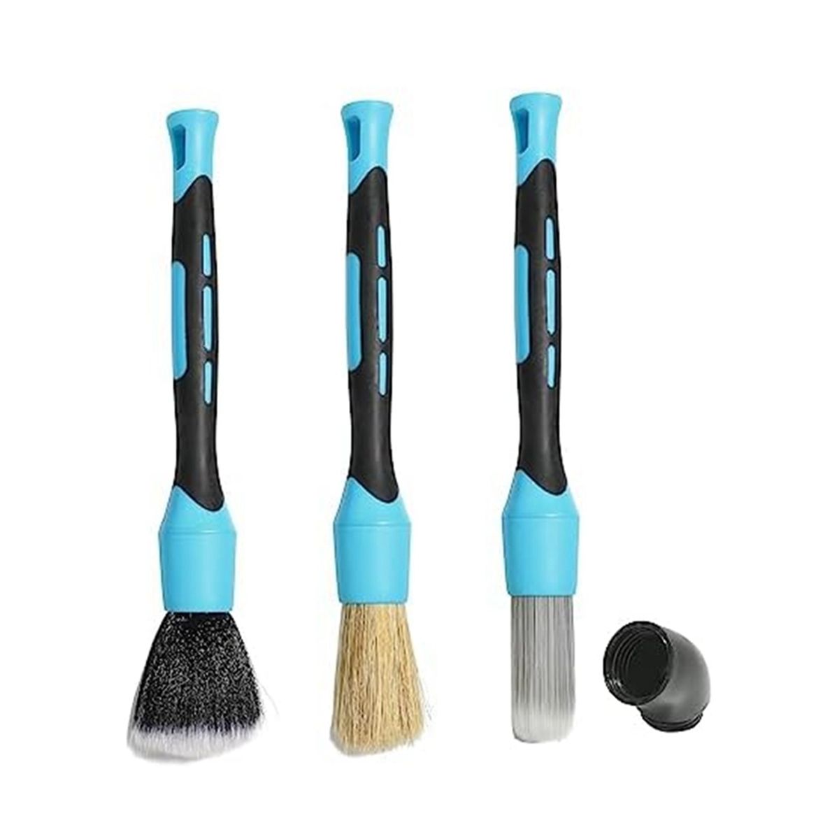 3Pcs Auto Detail Brush Kit, Soft Car Detail Brushes for