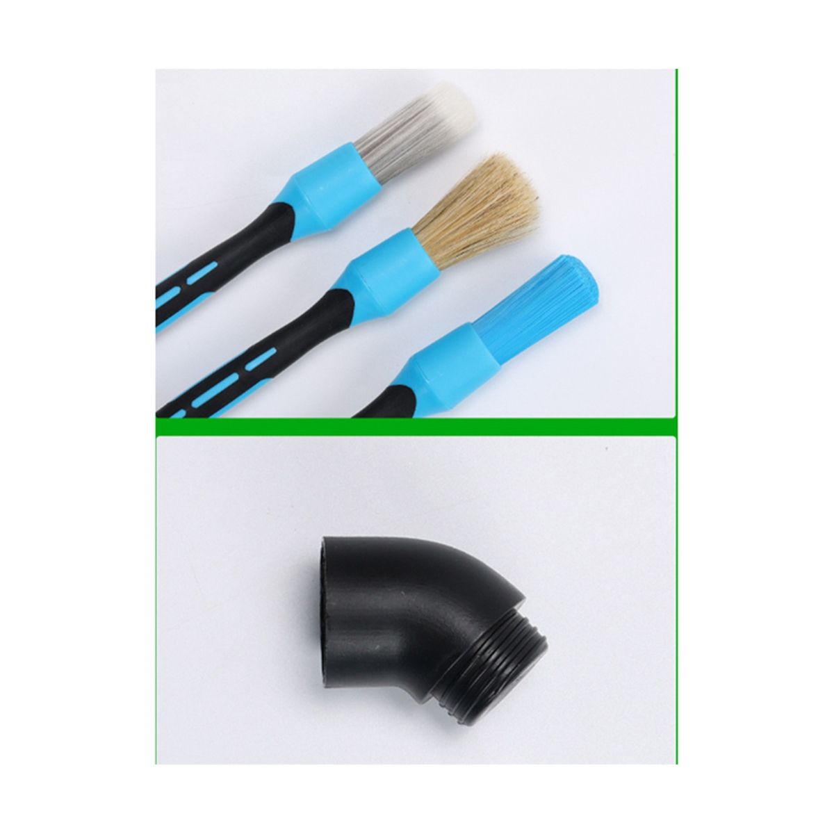 3Pcs Auto Detail Brush Kit, Soft Car Detail Brushes for