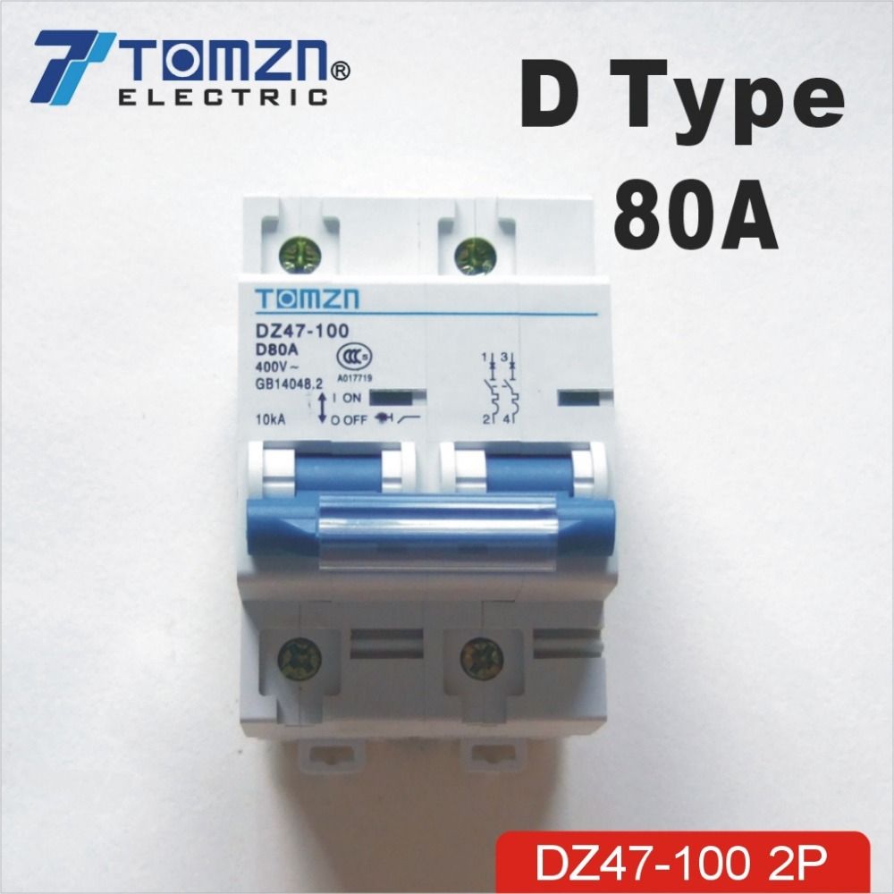 50HZ 80A Circuit 400V 2P 60HZ Breaker