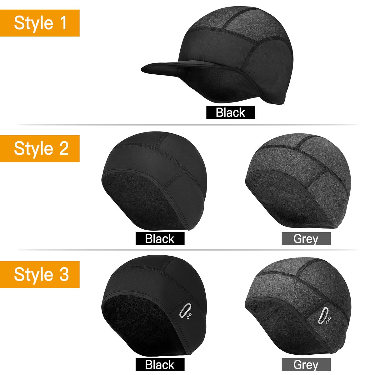 Men Women Cycling Cap Windproof Fleece Bandana Winter Cap